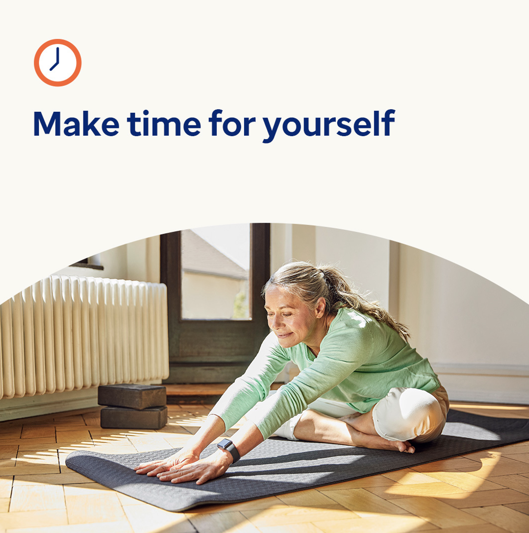 woman stretching 